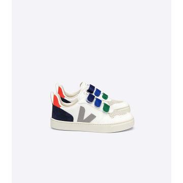 Veja V-10 CHROMEFREE Kids' Shoes White/Blue | CA 742NWY